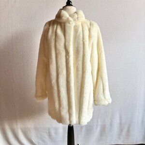 White Faux Fur Coat